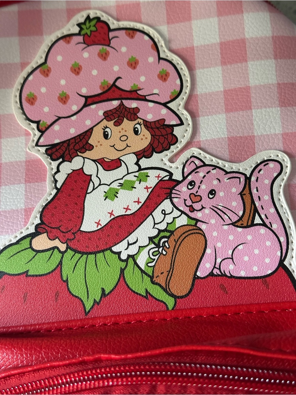 Pink Strawberry-Themed Kids Backpack with Cute Character - Picture 4 of 6